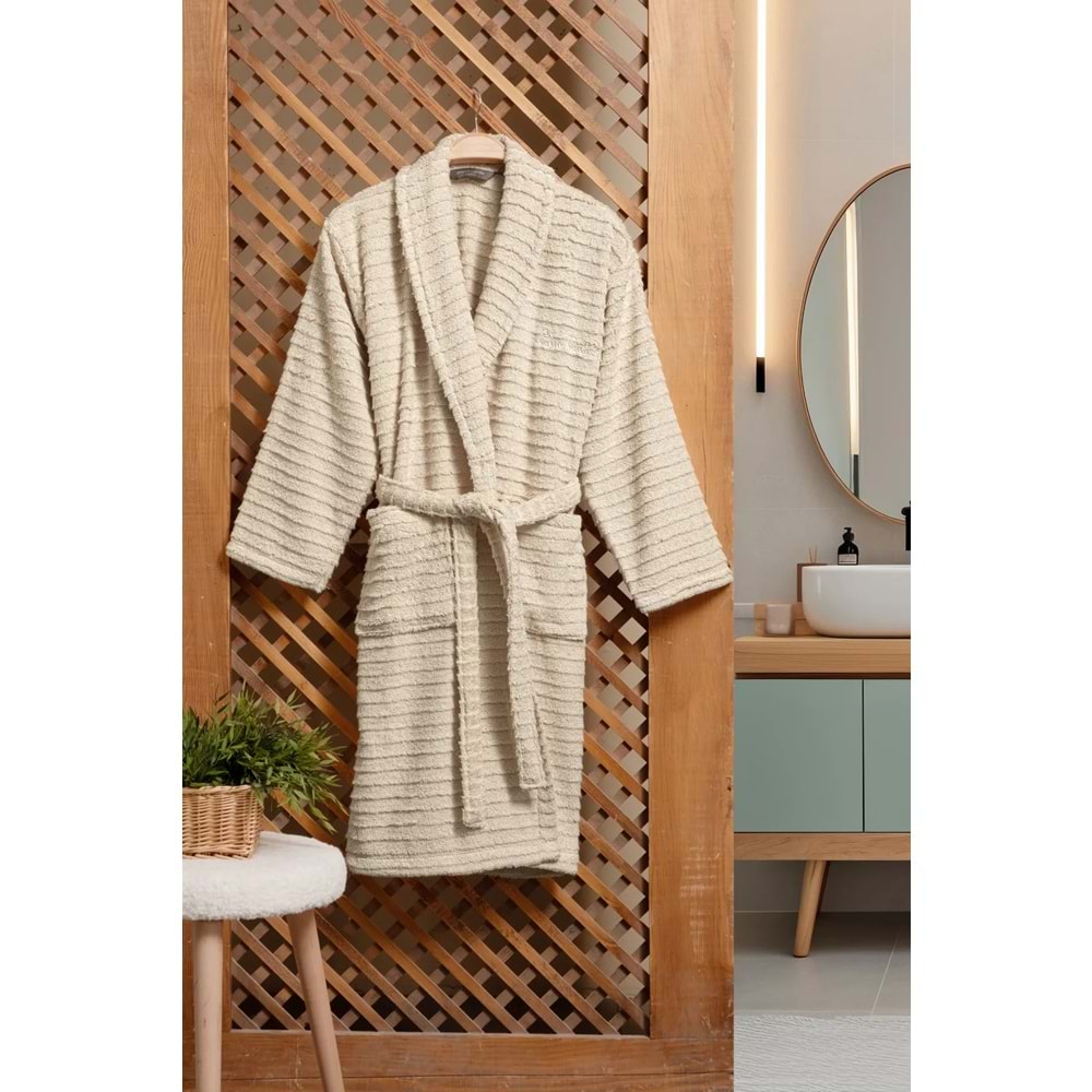 Pierre Cardin Soft Bornoz Wave L/XL Beden Bej