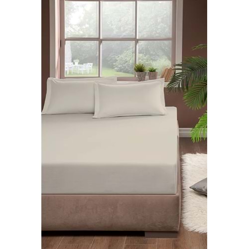 Pierre Cardin Pamuk Lastikli Çarşaf 160x200 Bej